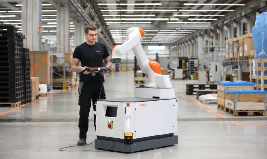 cobots con amr robótica móvil